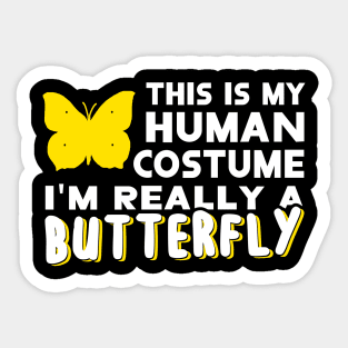 Butterfly saying women nature brimstone butterfly Sticker